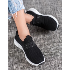 SHELOVET Pantofi sport de alunecare negru 1