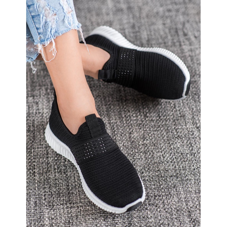 SHELOVET Pantofi sport de alunecare negru 1