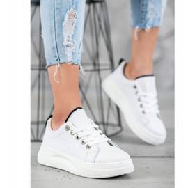 SHELOVET Adidași la modă pe platformă alb 1