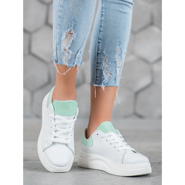 SHELOVET Încălțăminte sport pe platformă alb 2