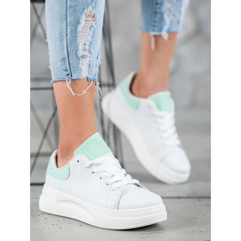 SHELOVET Încălțăminte sport pe platformă alb 1