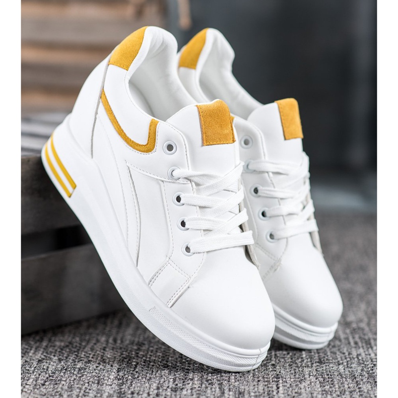 Lovery Adidași cu pană alb 2 Lovery Adidași cu pană alb 2