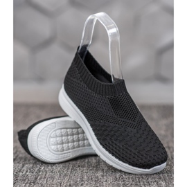 SHELOVET Adidași alunecați negru 1