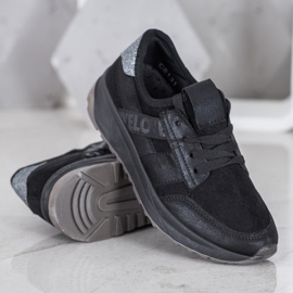 SHELOVET Pantofi sport negri negru 1