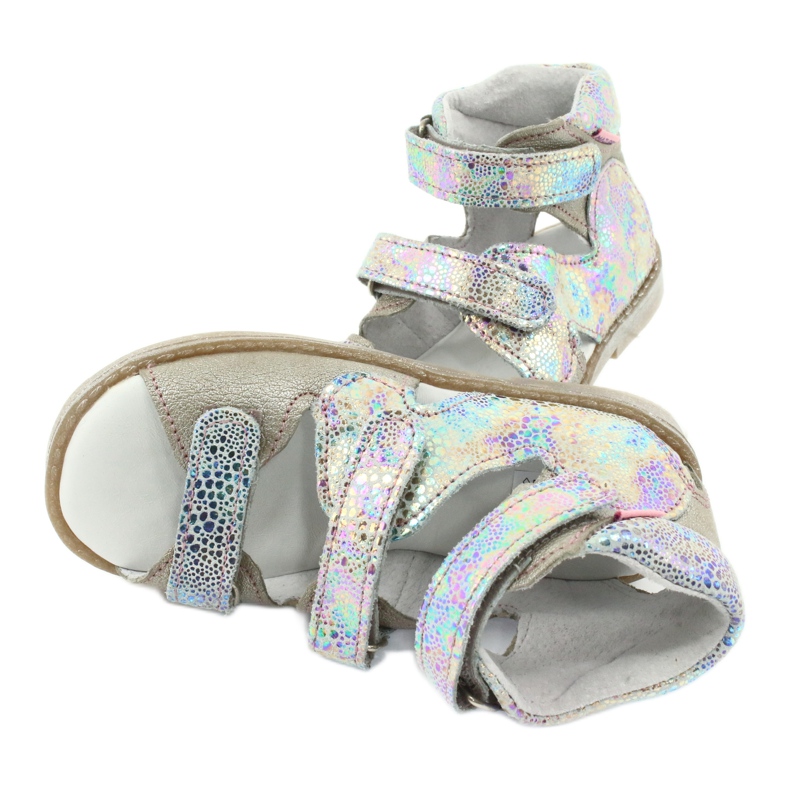 Mazurek Sandale de piele preventivă ridicată PLN 291 multicolor 4