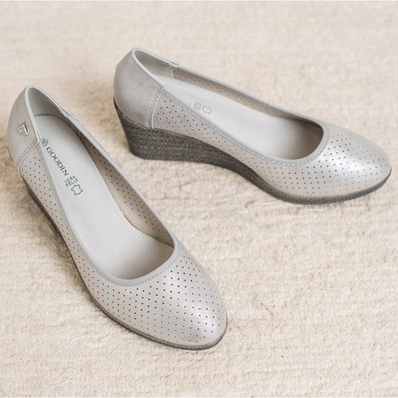 Goodin Pompe cu pană ușoară gri 2 Goodin Pompe cu pană ușoară gri 2