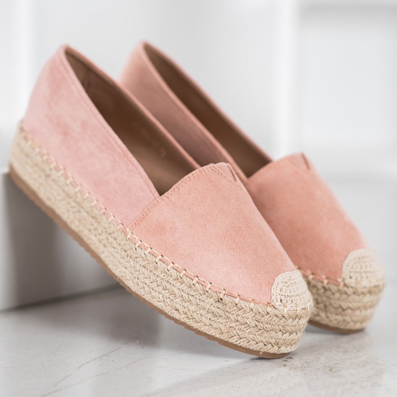 SHELOVET Espadrile pe platformă roz 2 SHELOVET Espadrile pe platformă roz 2