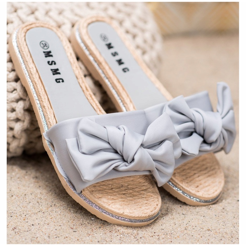 SHELOVET Papuci gri elegante 1