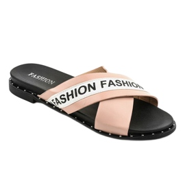 Papuci moda roz 888-1 1 Papuci moda roz 888-1 1