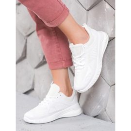 SHELOVET Adidași sportivi alb 2