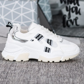 SHELOVET Adidași sport albi 2