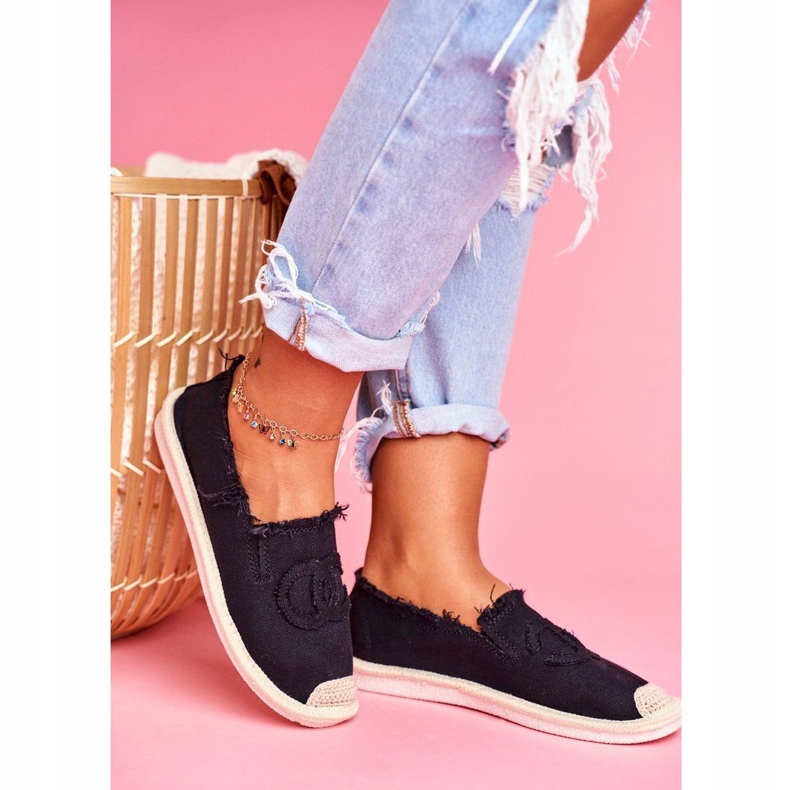 PS1 Espadrile pentru femei negre Flaure negru 1