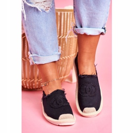 PS1 Espadrile pentru femei negre Flaure negru 2