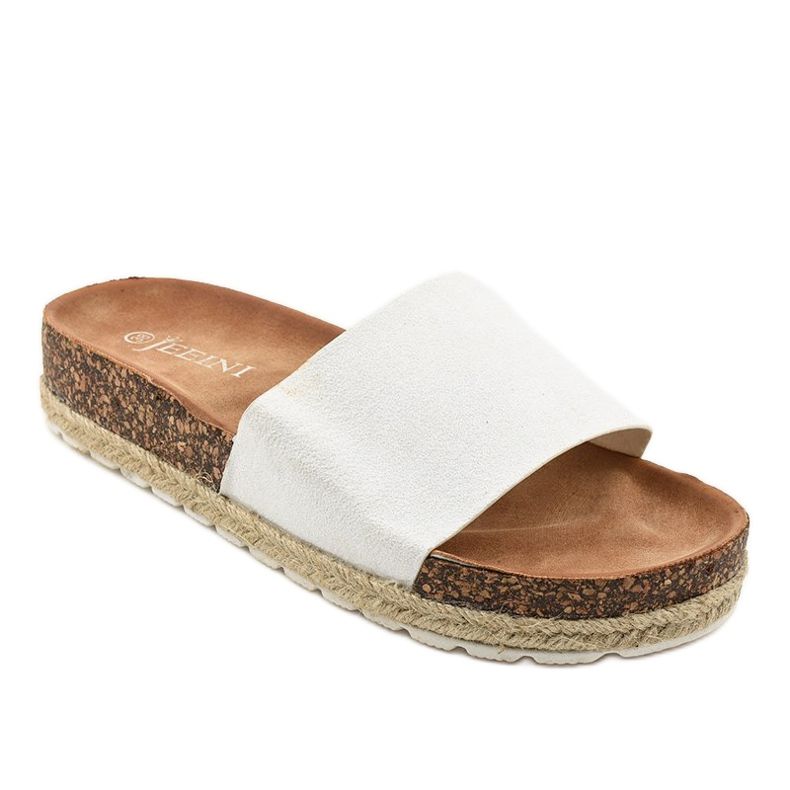 Papuci sclipici albi 6130 1