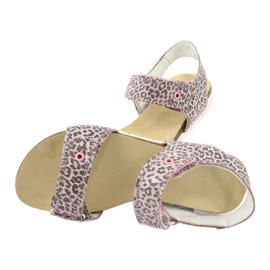 Sandale roz în leopard imprimeu bartek 76183-bbk 4