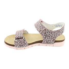 Sandale roz în leopard imprimeu bartek 76183-bbk 1
