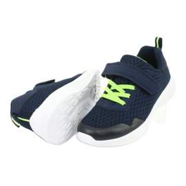 Pantofi sport pentru Velcro Navy Blue/Green News 20Z55-2312 albastru 3