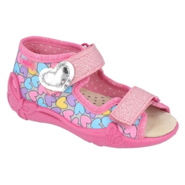 Pantofi pentru copii Befado galbeni 342P014 roz 1