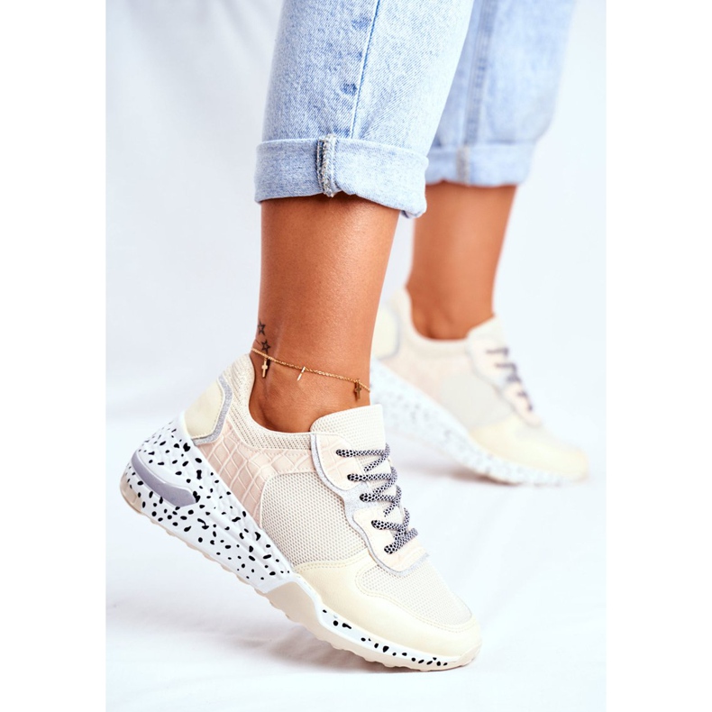 Încălțăminte sport femei Hidden Wedge Beige Pinky bej 2 Încălțăminte sport femei Hidden Wedge Beige Pinky bej 2