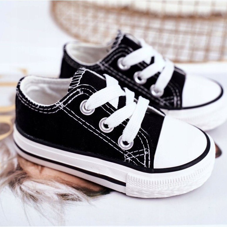 FRROCK Adidași clasici pentru copii negri Filemon negru 1