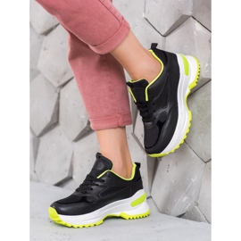 SHELOVET Adidași sport negri negru 1