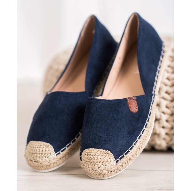 SHELOVET Espadrile clasice albastru 2
