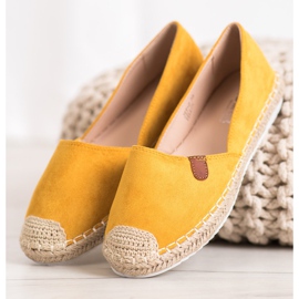 SHELOVET Espadrile clasice galben 2