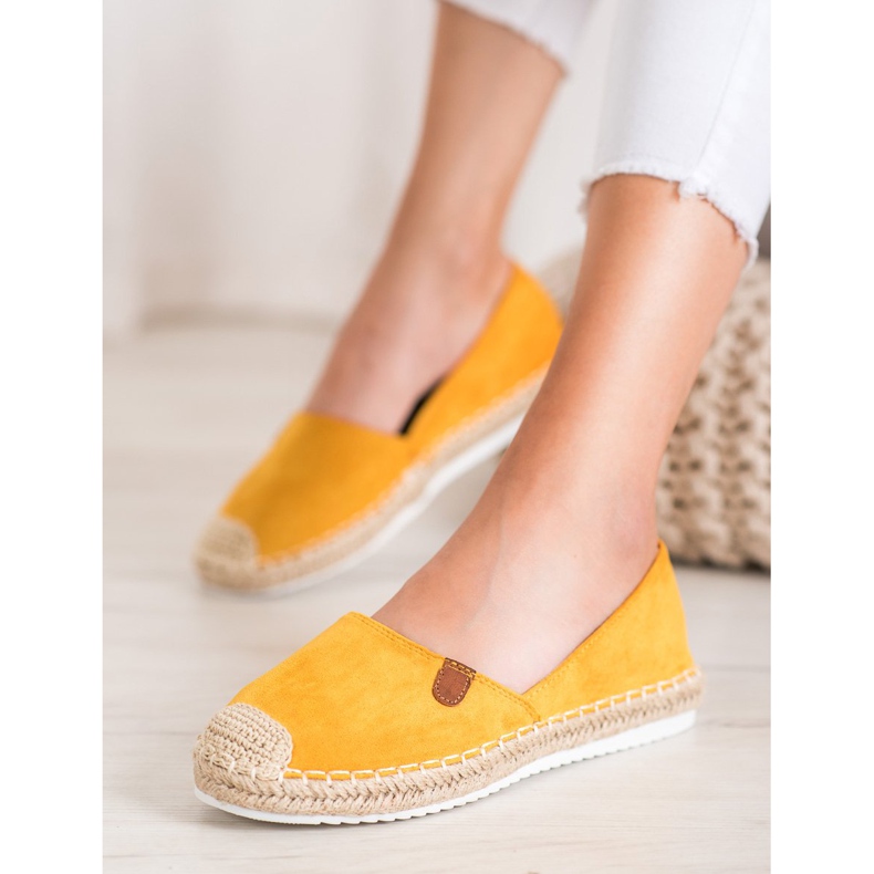 SHELOVET Espadrile clasice galben 1
