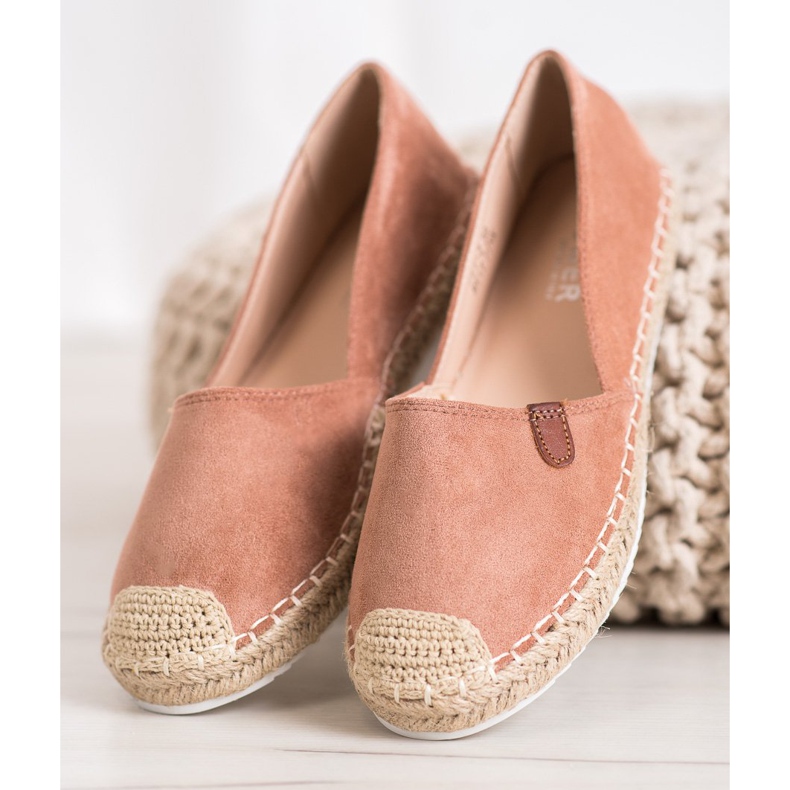 SHELOVET Espadrile clasice roz 2 SHELOVET Espadrile clasice roz 2