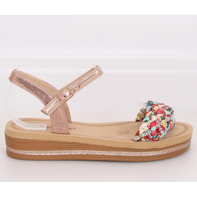 Sandale dama șampanie CK151P Șampanie roz 2