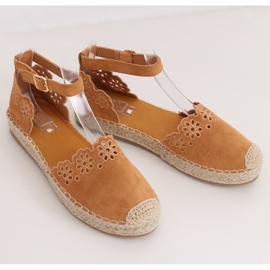 Espadrile deschise cămilă JH119 Camel maro 1