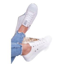 Adidași pentru femei Big Star White V274869 alb 4