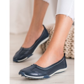 M.Daszyński Balerină din piele sportivă albastru 2