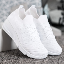 SHELOVET Adidași albi textile 2