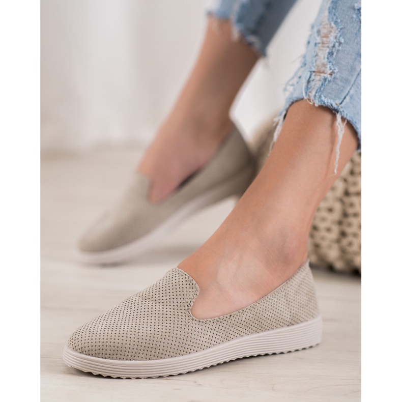 SHELOVET Domnii din piele de căprioară maro 1