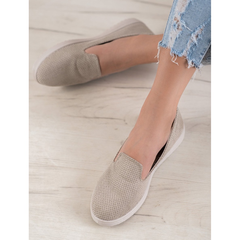 SHELOVET Domnii din piele de căprioară maro 2