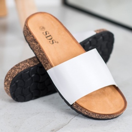 SDS Papuci clasici alb 1