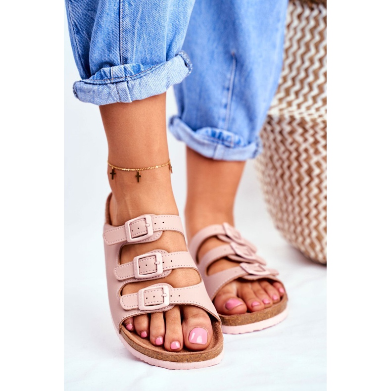 Papuci de damă Big Star Powder Pink FF274627 roz 1