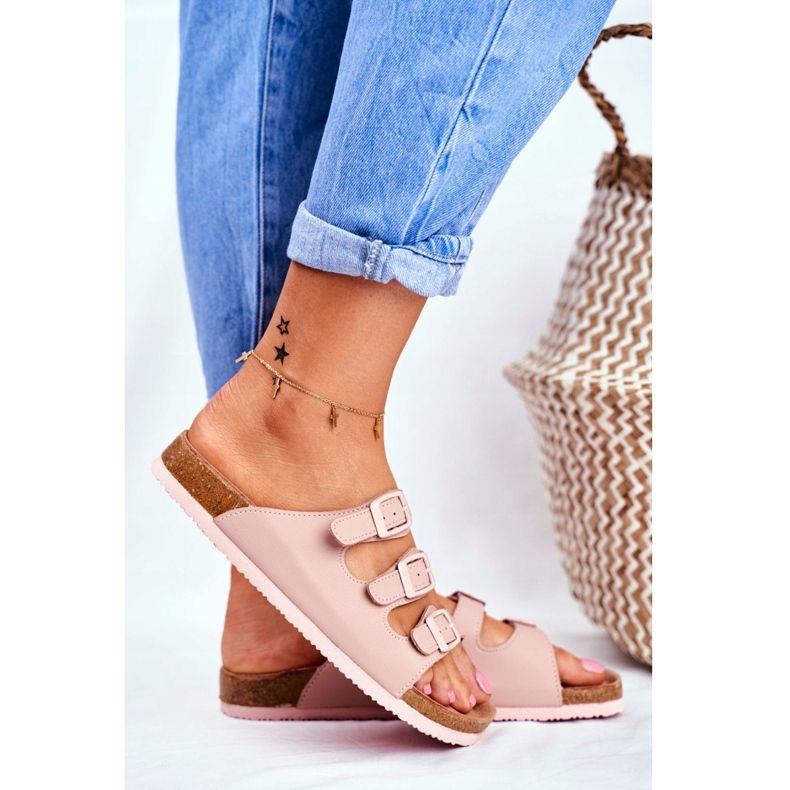 Papuci de damă Big Star Powder Pink FF274627 roz 2