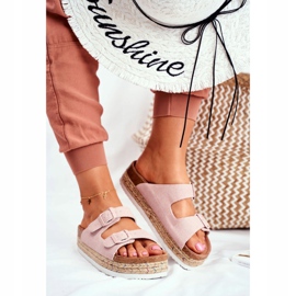 Papuci de damă Big Star Pink FF274669 roz 1