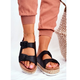 Papuci de damă Big Star Black FF274664 negru 1