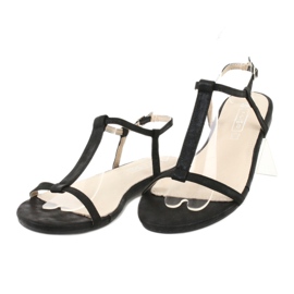 Sandale dama negre Filippo DS1297 / 20 BK negru 2