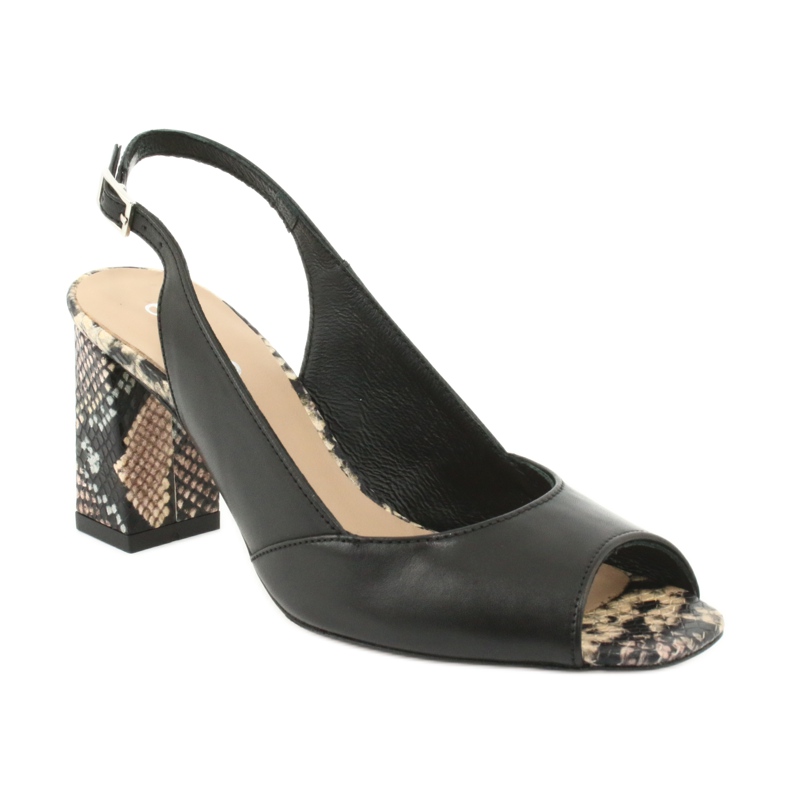 Edeo Sandale dama negre / animale 3499A-1193 negru 1