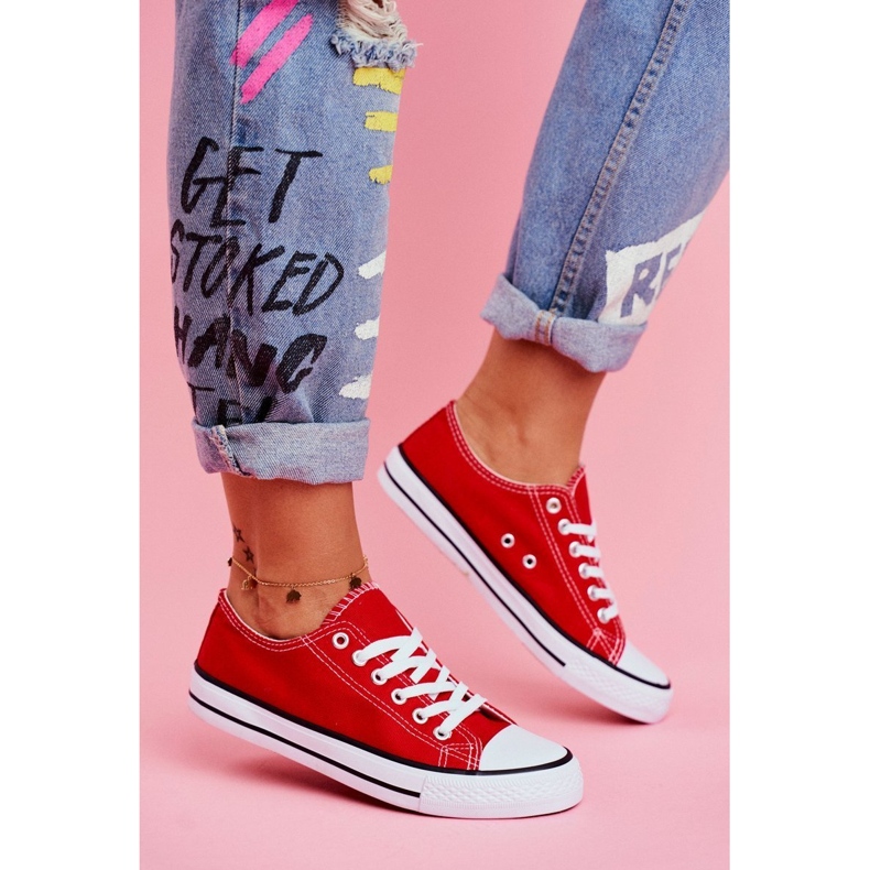 PS1 Adidași clasici pentru femei roșii Omerta roșu 1