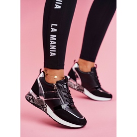 Încălțăminte sport pentru femei Figura neagră negru 1