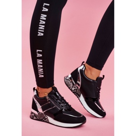 Încălțăminte sport pentru femei Figura neagră negru 2