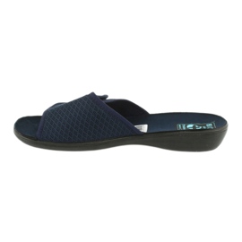 Adanex Papuci din velcro albastru marin 1