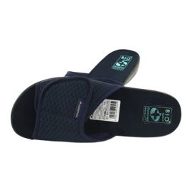 Adanex Papuci din velcro albastru marin 4