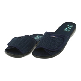 Adanex Papuci din velcro albastru marin 2