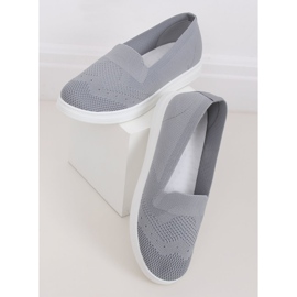 Adidași gri pentru femei gri ZK069 Grigio 1